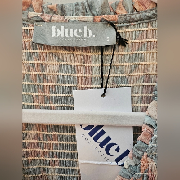 NEW Three Bird Nest "Colors Of The Wind" Balloon Sleeve Mini Dress Size Small - Picture 4 of 7